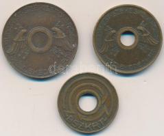 1946-1949. 5Ft, 10Ft, 50Ft "B.SZ.K.RT" közlekedési bárcák T:2-