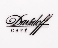 Hollóházi Davidoff mokkás csésze és alj, jelzett, hibátlan