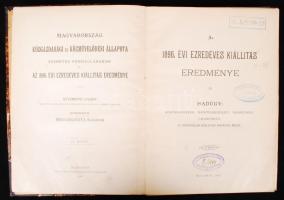 Az 1896. évi Ezredéves Kiállítás eredménye. Hadügy: Közöshadsereg. Haditengerészet. Honvédség. Csendőrség. Bp. 1897. Pesti Könyvnyomda Rt. 407 l. 2 t. (színes kétoldalas). 2 t. (fekete-fehér kétoldalas) 1 t. kihajtható. Szerk. Matlekovits Sándor. Elvált félvászon kötésben. Könyvtári duplum