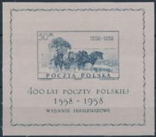 400th anniversary of Polish Post (IV) block, 400 éves a Lengyel Posta (IV) blokk