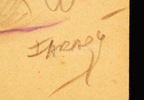 Farady jelzéssel: Nagyon szép, fiam, nagyon szép! Karikatúra, ceruza, papír, jelzett, 16x22 cm