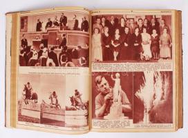 1925-1935 A Magyarság c. lap képes mellékleteinek gyűjteménye sérült egészvászon kötésben, nagyon so...