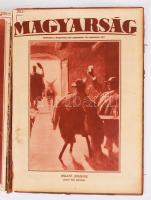 1925-1935 A Magyarság c. lap képes mellékleteinek gyűjteménye sérült egészvászon kötésben, nagyon so...