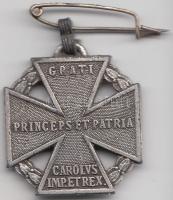 1916. "Károly-Csapatkereszt" cink kitüntetés T:2- Hungary 1916. "Karl Troop Cross" zinc decoration without ribbon C:VF