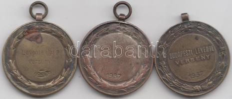 ~1937. 3db klf levente díjérem T:vegyes