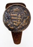 1929. "Magyar Háborús Emlékérem" gomblyukjelvénye T:2- Hungary 1929. "Commemorative Medal for World War I for combatants" button-badge C:VF