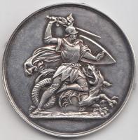 Ausztria / Bécs 1908. "VIII. Katonai Vívóverseny" emlékérem (20g/37.5mm) T:2- R! Austria / Vienna 1908. "8th Army Fencing Tournament" commemorative medallion (20g/37.5mm) C:VF R!