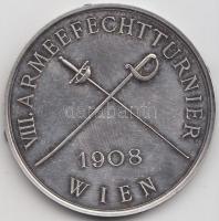 Ausztria / Bécs 1908. "VIII. Katonai Vívóverseny" emlékérem (20g/37.5mm) T:2- R!
Austria /...