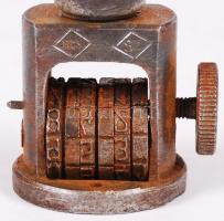 MÁV vasúti bélyegző Kállósemjén / Railroad seal maker