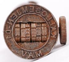 MÁV vasúti bélyegző Kállósemjén / Railroad seal maker