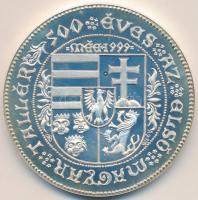 Csóka Zsuzsa (1962-) 1999. "MÉE - Szent László / 500 éves az első magyar tallér" Ag emlékérem (33.63g/0.925/42,5mm) T:PP