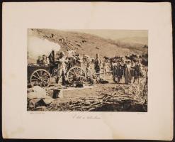 cca 1916 Élet a táborban. Első Világháborús fotó kinagyítva, Légrády testvérek, foltos a széleken, 1...