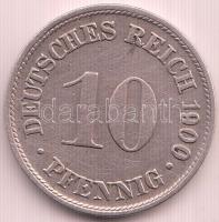 Német Birodalom 1900D 10Pf Cu-Ni "II. Vilmos" T:2 German Empire 1900D 10 Pfennig Cu-Ni "Wilhelm II" C:XF Krause KM# 12