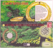 Észak-Írország 1996. 1Ł érme felbélyegzett borítékkal T:BU Northern Ireland 1996. 1 Pound coin with stamped envelope C:BU