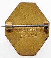 Osztrák-Magyar Monarchia ~1914. Aranyozott, zománcozott fém jelvény osztrák, magyar és török címerre...