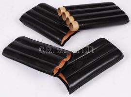 2 db használatlan David Ross bőr szivartok / Cigar holders
