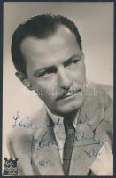 Jávor Pál (1902-1959) színész aláírása az őt ábrázoló fotóképeslapon