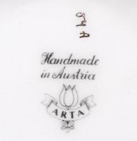 Arta Austria csésze, kézzel festett, jelzett, hibátlan, d:10 cm, m:4,5 cm