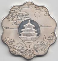 Kína / Peking 2008. "Pekingi Olimpia 2008" ezüstözött fém multicolor emlékérem dísztokban ...