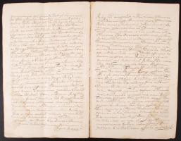 1778 Marosvásárhely, Désfalvai Bánffy-örökségen való  megosztozásról szóló jegyzőkönyv, az örökösök ...