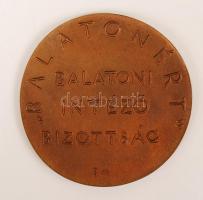 Borsos Miklós (1906-1990): Balaton Intéző Bizottság: Balatonért plakett, jelzett, d:6,5 cm