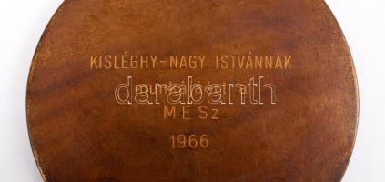 1963 Madarassy Walter (1909-1994): Magyar Építőművészek Szövetsége. Bronz plakett, d: 10 cm