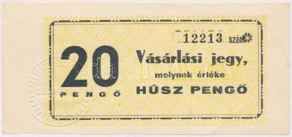 Debrecen DN "Közalkalmazottak Beszerzési Csoportja" 20P vásárlási jegy T:2