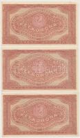 1920. 2K "2aa" (3x) egymás utáni sorszámmal T:I- (hajtatlan, saroktörések)