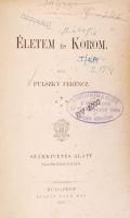 Pulszky Ferenc: Életem és korom. Számkivetés alatt Olaszországban Bp., 1882. Ráth Mór. Korabeli, félbőr kötésben.