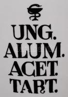 Antik, feliratozott, nagyméretű porcelán gyógyszeres edény / Chinaware medical pot 26cm