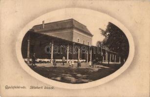 Gyulafehérvár, Sétakerti kioszk, Weisz Bernát kiadása / kiosk (ázott sarok / wet corner)