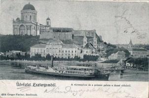 Esztergom, Vártemplom, Prímási palota, SS Budapest (kis szakadás / small tear)