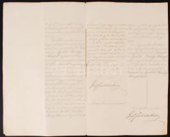 1895 Festetich Andor földművelésügyi miniszter közvetlen előterjesztése Ferenc József királyhoz, mel...