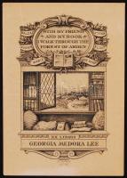 J. W. Spenceley: Ex libris metszet / engraving  8x10 cm