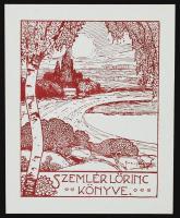 Olvashatatlan jelzéssel: Szemlér Lőrinc ex libris nyomat (P1) / engraving  9x10 cm