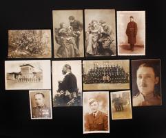 cca 1910-1930 10 db katonai fotó / military photos