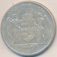 1930. 5P Ag "Horthy-jobbra" T:3 Adamo P8