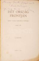 Sassy Csaba: Hét ország frontján. - - háborús nap-lója. I. kötet. Dedikált!
Miskolc, 1930. Szerző 31...