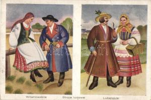 Polish folklore, Wilanów, Lublin Nr. 36. s: W. Boratynski (small tear)