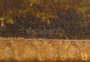 Jelzés nélkül: Tisztás. Olaj, karton, jelzett, nagyméretű fa keretben, 24×33 cm