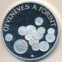 1996. 2000Ft Ag "50 éves a forint" T:PP Tanúsítvánnyal
