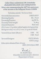 2000. 3000Ft Ag "Gábor Dénes" T:PP Tanúsítvánnyal!