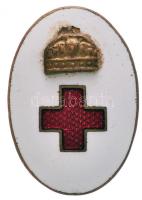 1920-1944. "Koronás Vöröskereszt" zománcozott nővér jelvény, hátoldalon "BOCZÁN..." gyártói jelzéssel (16x22mm) T:2 HV-1132.