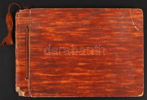 cca 1930 Magyarországi fotók részben városképek kb  50 db, albumban