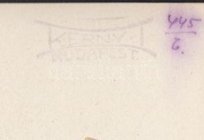 cca 1930-1940 Kerny István (1879-1963): Félegyházi tűzeset, pecséttel jelzett vintage fotó, 11x17 cm