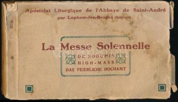 Sint-Andries, Apostolat Liturgique de l'Abbaye de Saint-André par Lophem-lez-Bruges 'La Messe Solennelle' / Saint-André de Bruges Abbey, liturgical apostolate, postcard booklet with 42 cards