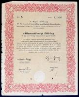 1905-1946. 7klf részvény és kötvény, 5 magyar, egy amerikai és egy német, benne a Magyar Jelzálog Hi...