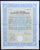 1905-1946. 7klf részvény és kötvény, 5 magyar, egy amerikai és egy német, benne a Magyar Jelzálog Hi...