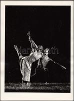 cca 1980 Patay Zoltán: Amerikai balett I., vintage fotóművészeti alkotás feliratozva, 24x18 cm