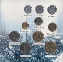 1996. 10f-100Ft "50 éves a forint" 10klf darabos forgalmi sor dísztokban T:BU